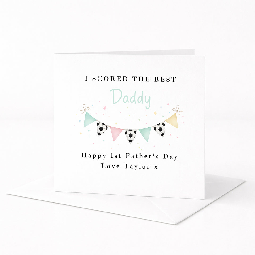 Personalised I Scored The Best Daddy Father's Day Card