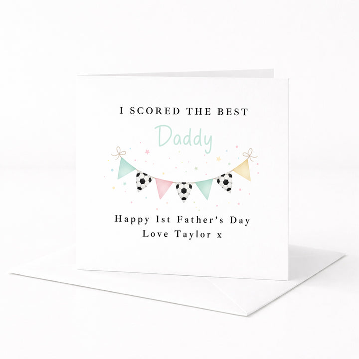 Personalised I Scored The Best Daddy Father's Day Card