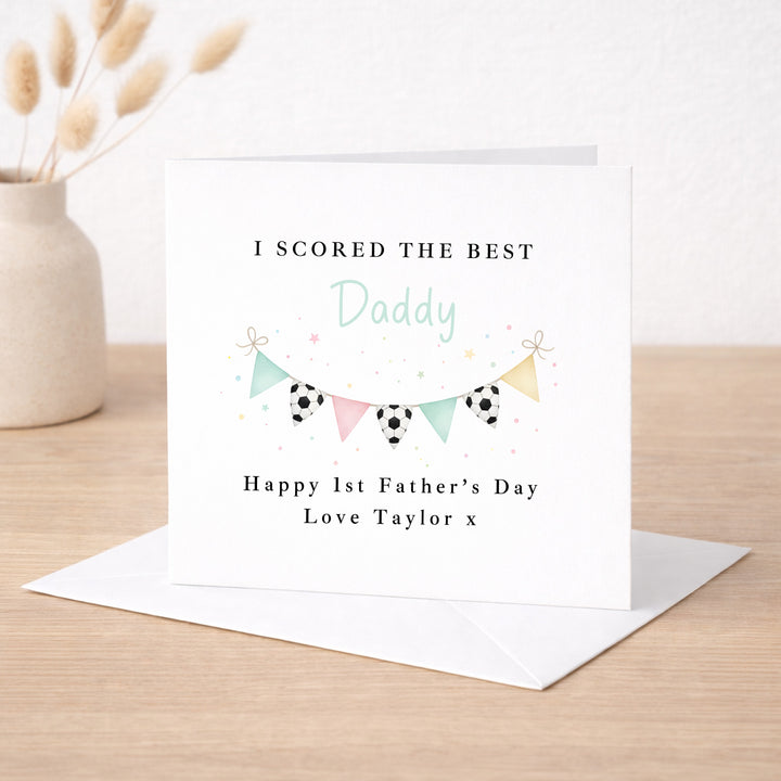 Personalised I Scored The Best Daddy Father's Day Card