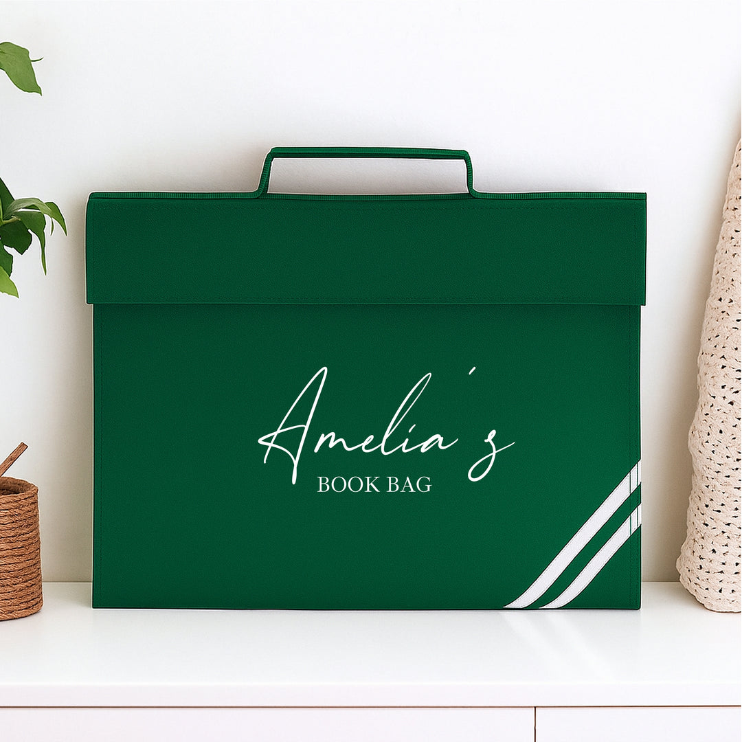 Personalised Script Name Bookbag