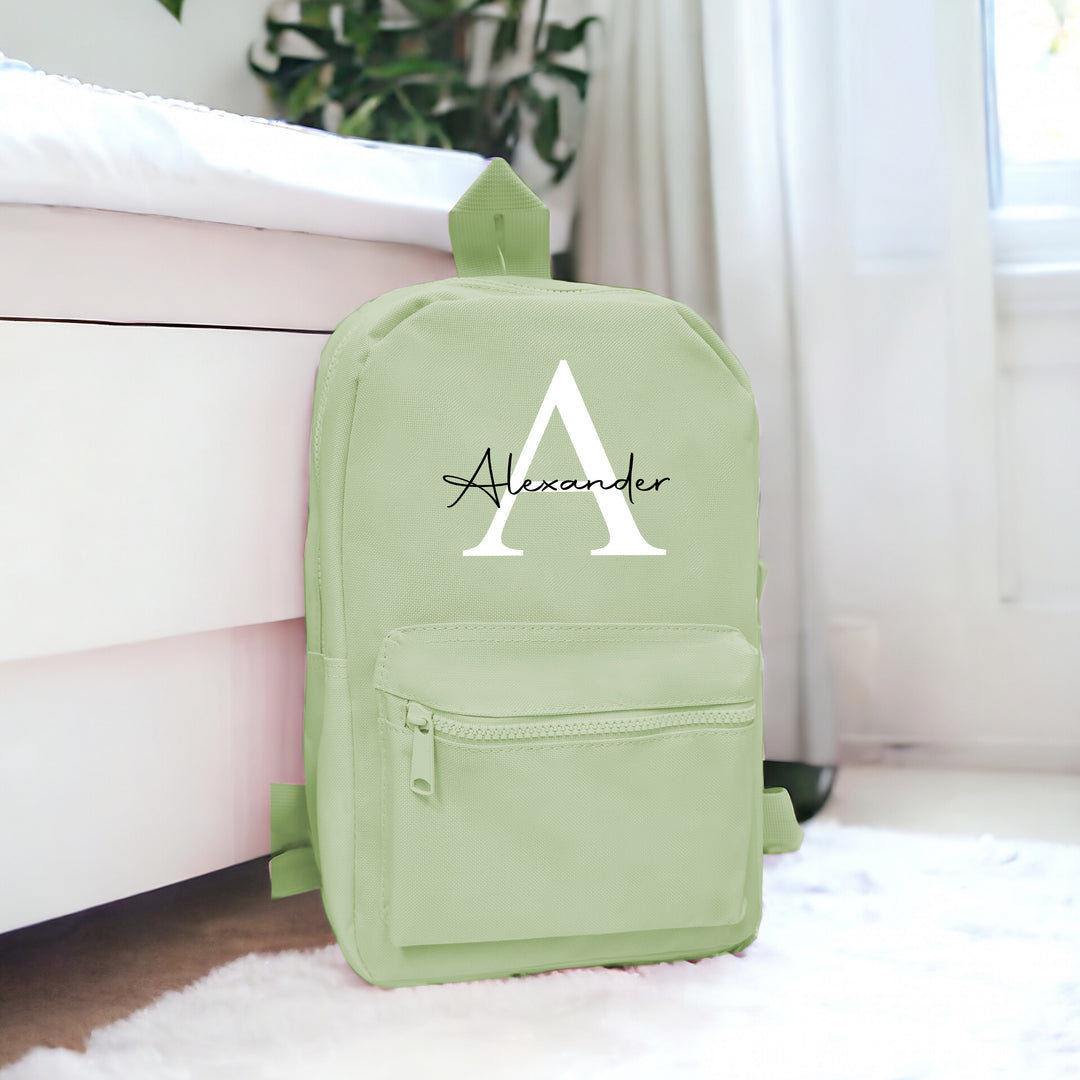 Personalised Script Initial Backpack