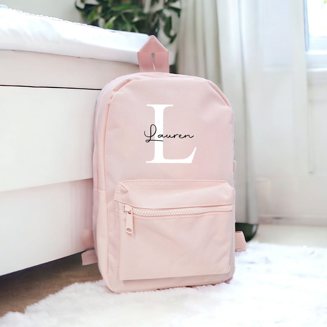 Personalised Script Initial Backpack