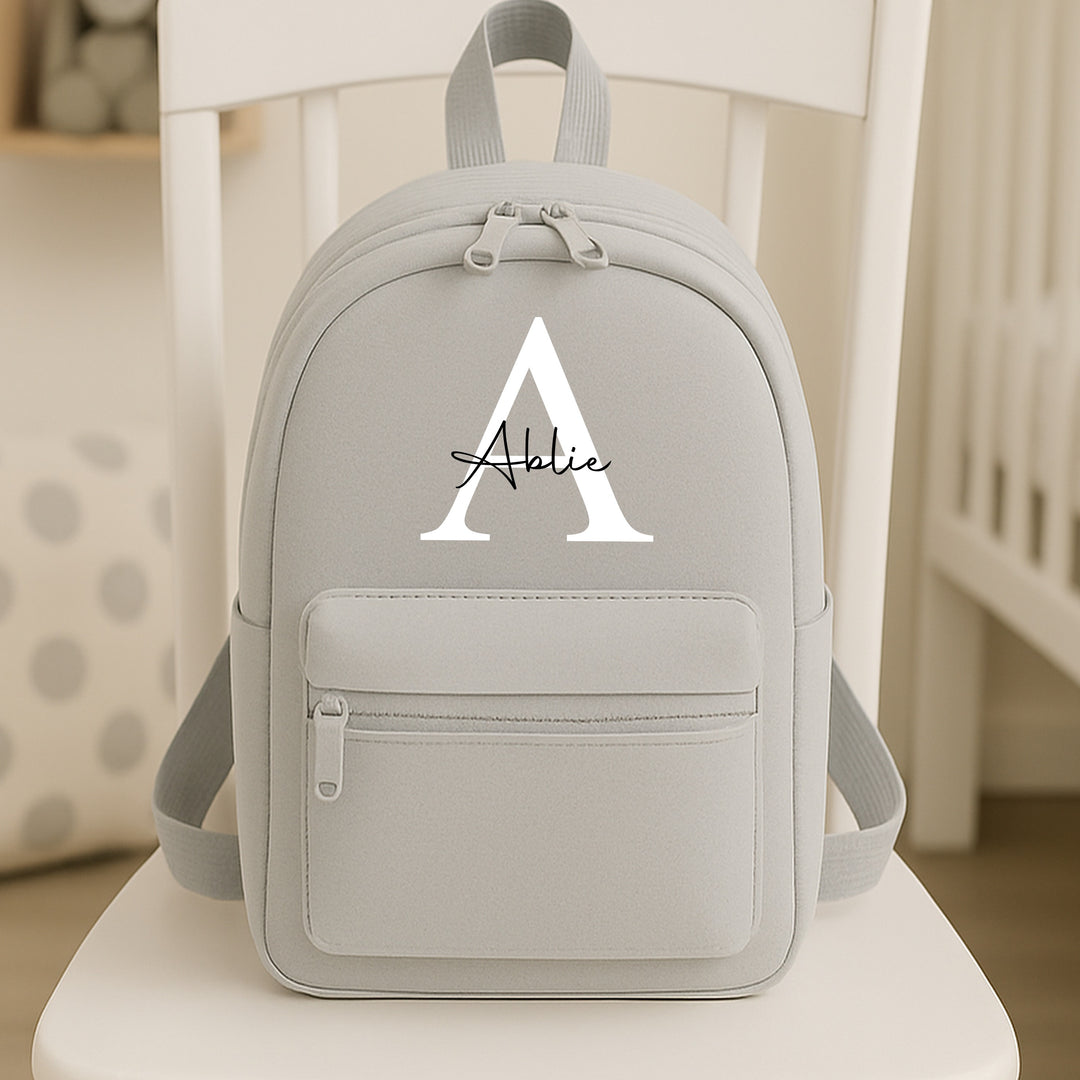 Personalised Script Initial Backpack