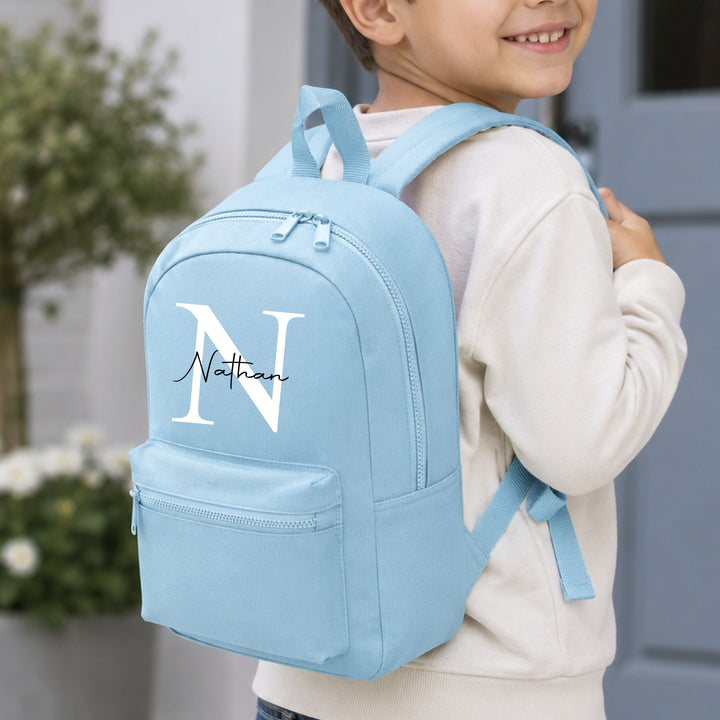 Personalised Script Initial Backpack