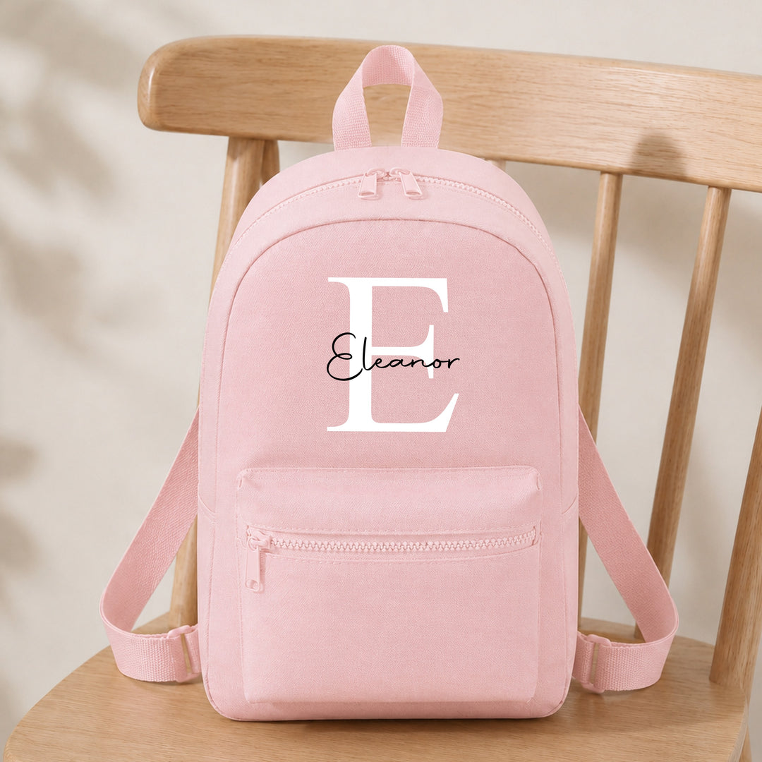 Personalised Script Initial Backpack