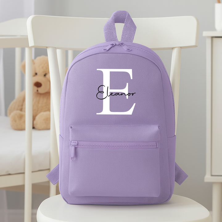 Personalised Script Initial Backpack