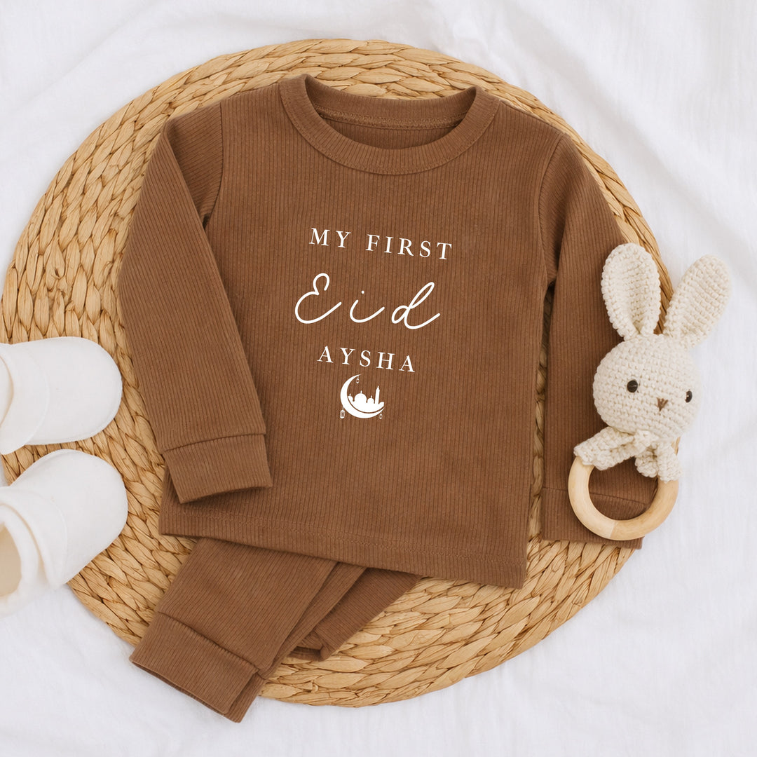 Personalised My First Eid Ribbed Loungwear