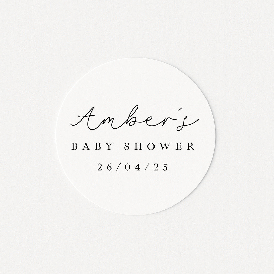 Personalised Baby Shower Stickers
