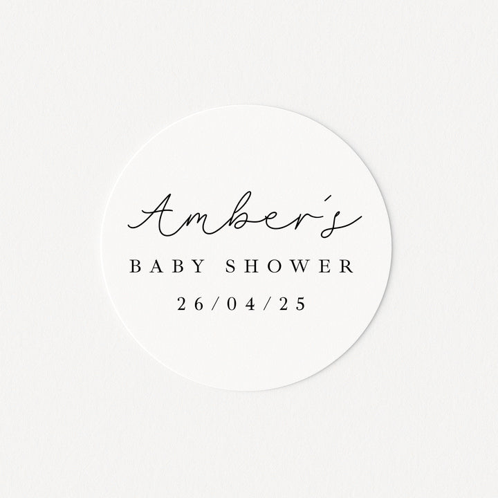 Personalised Baby Shower Stickers