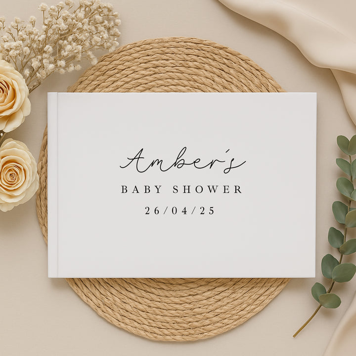 Personalised Baby Shower Guest Book