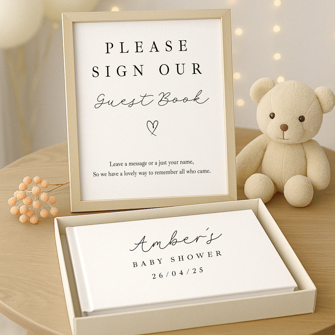 Personalised Baby Shower Guest Book