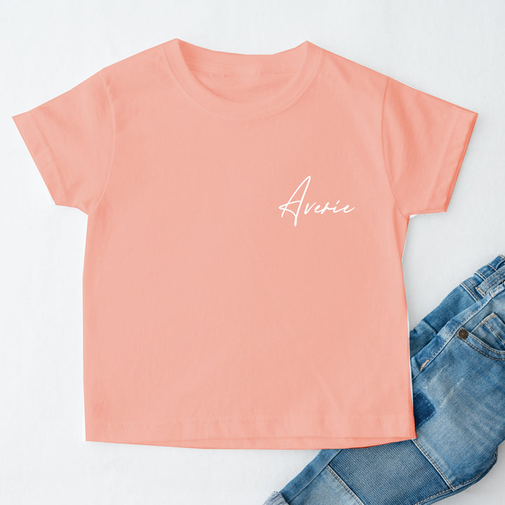 Script Pocket Name Children's T-shirts