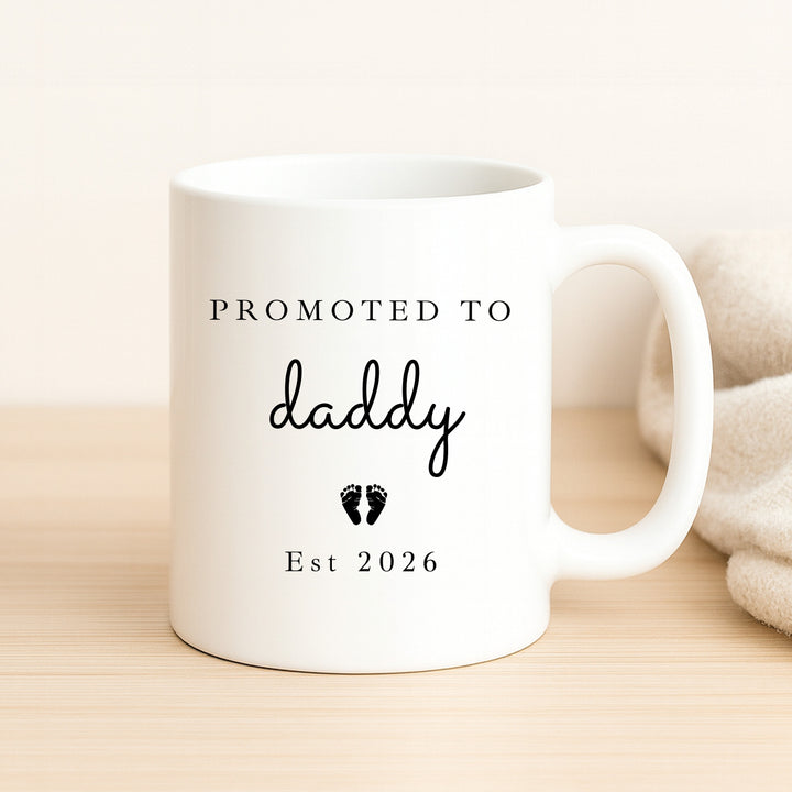 Personalised Promoted To Daddy Grey Suitcase Hamper Set