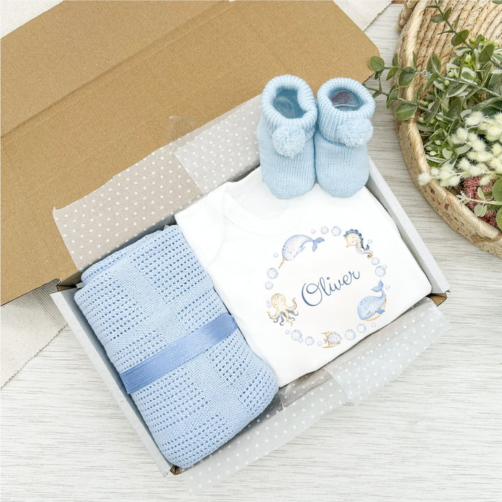 Personalised Boys Clothing Hamper Set