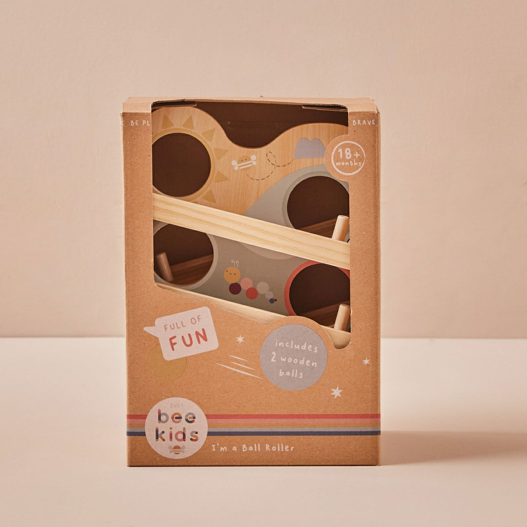 Personalised Engraved Wooden Ball Run Toy