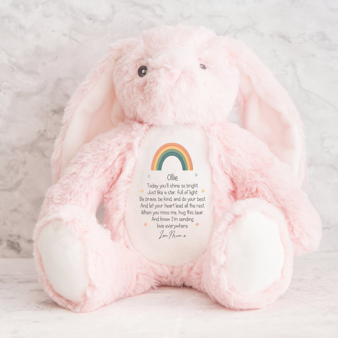 Personalised Shine Bright Rainbow Teddy