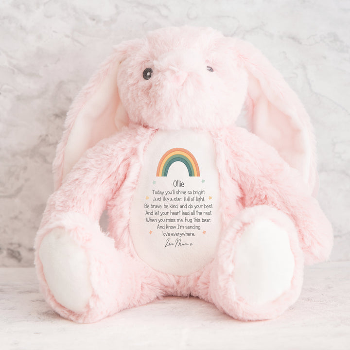 Personalised Shine Bright Rainbow Teddy