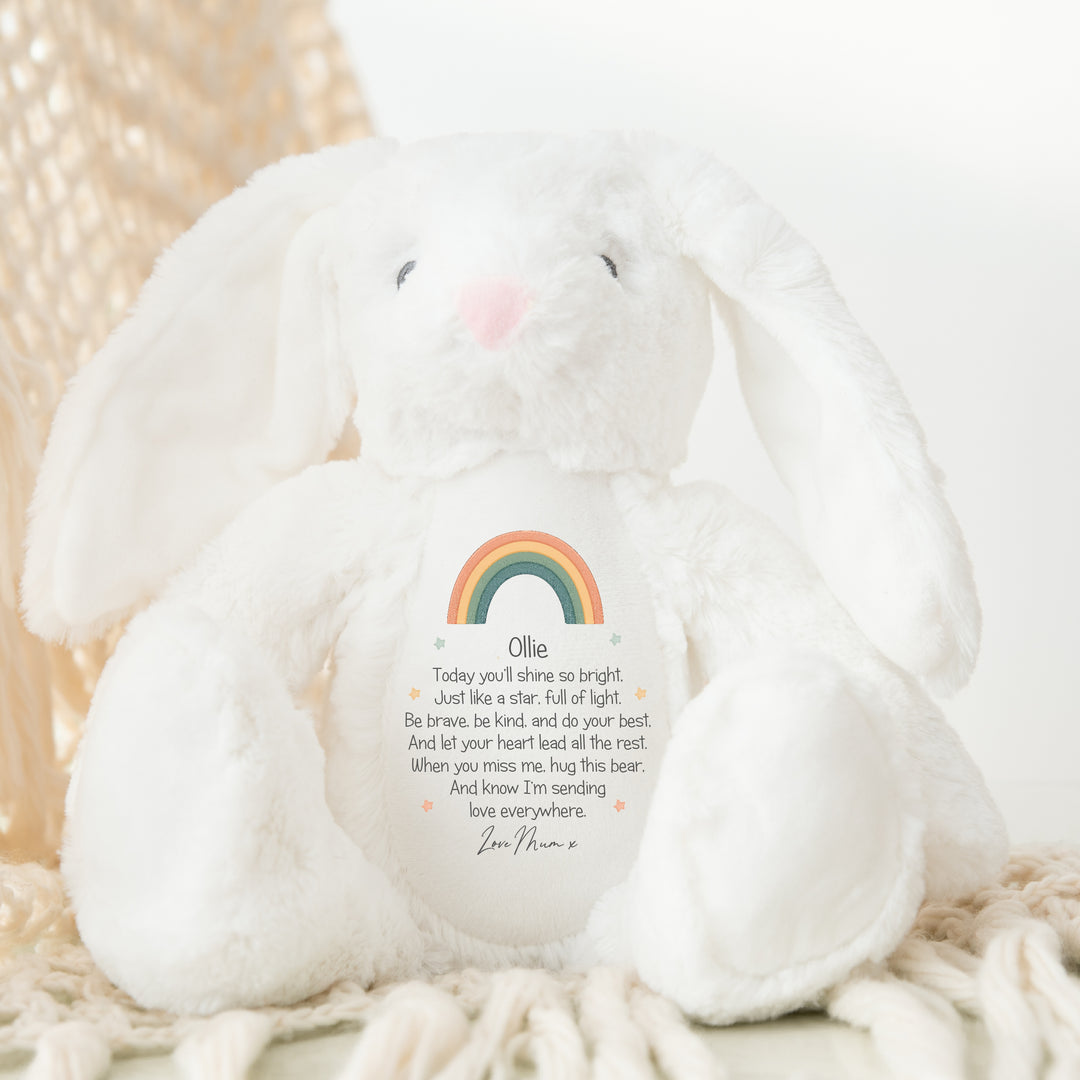Personalised Shine Bright Rainbow Teddy