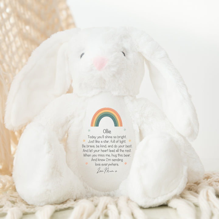 Personalised Shine Bright Rainbow Teddy