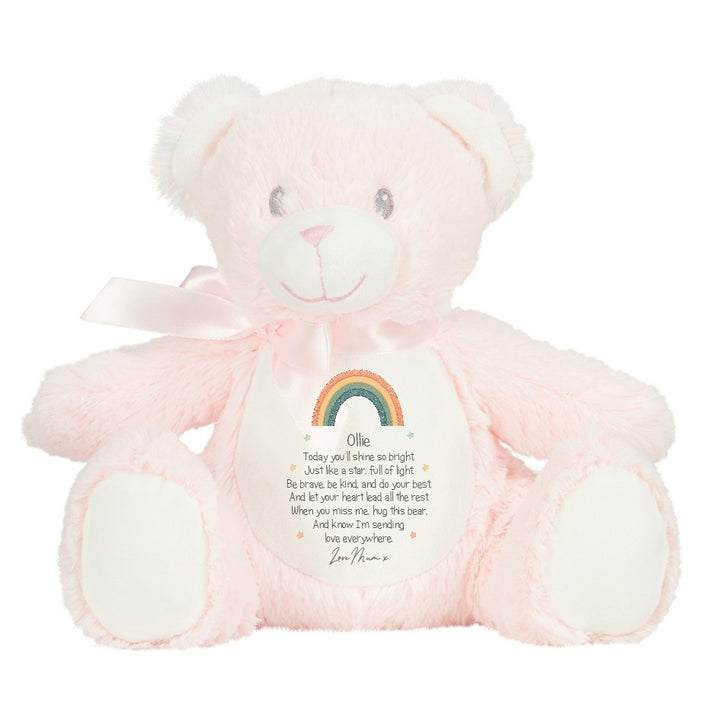 Personalised Shine Bright Rainbow Teddy