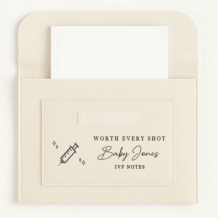 Personalised Worth Every Shot IVF Pregnancy/Maternity Notes Folder