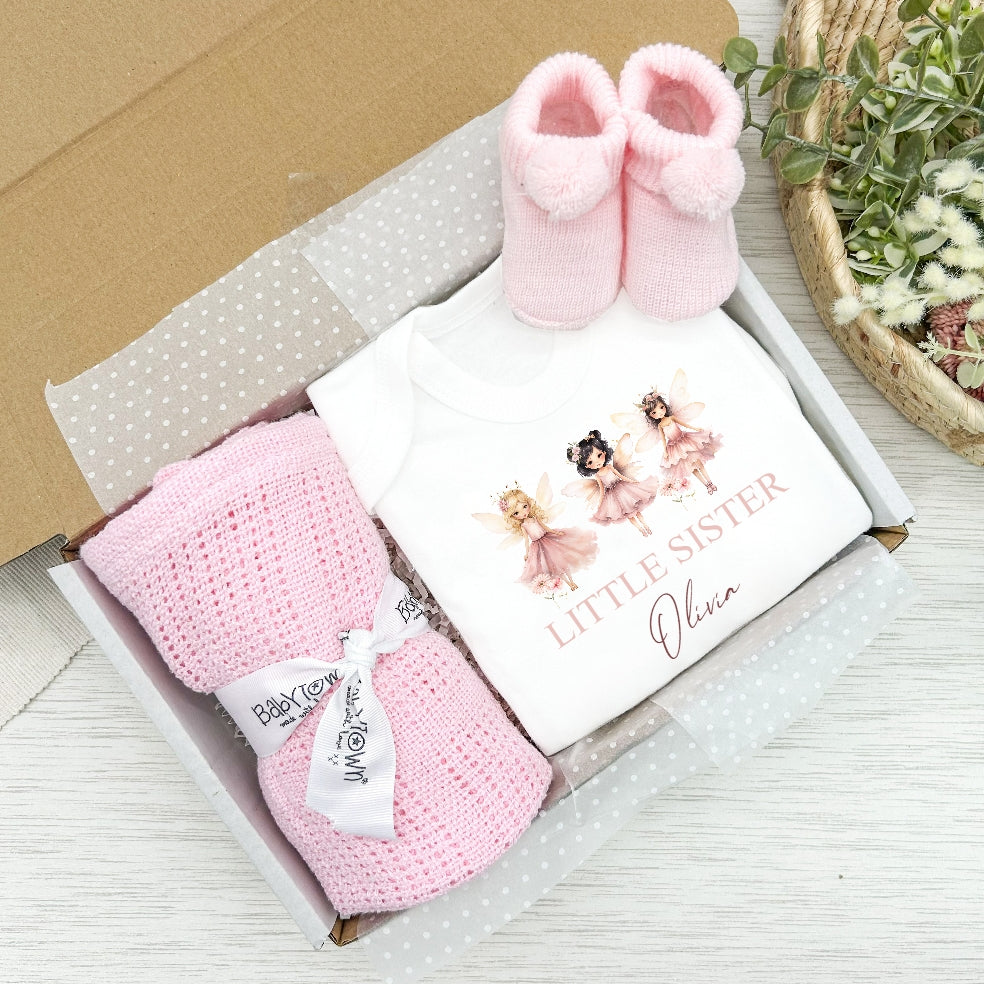 Personalised Pink Girls Clothing Hamper Sets