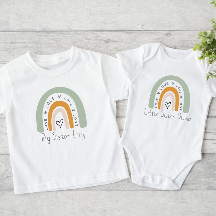 Personalised Matching Green Rainbow Matching Outfits