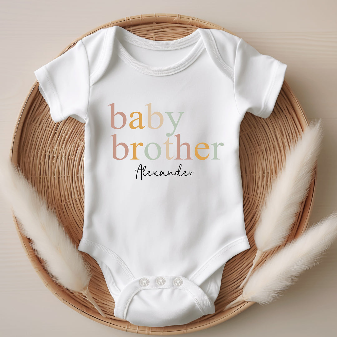 Personalised Unisex Sibling Matching T-shirt/Vest/Bib