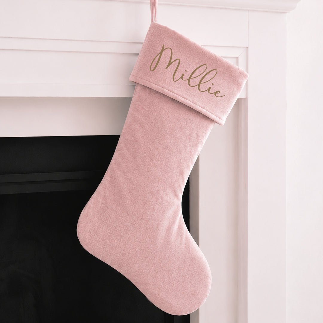 Personalised Simple Gold Name Christmas Sack or Stocking