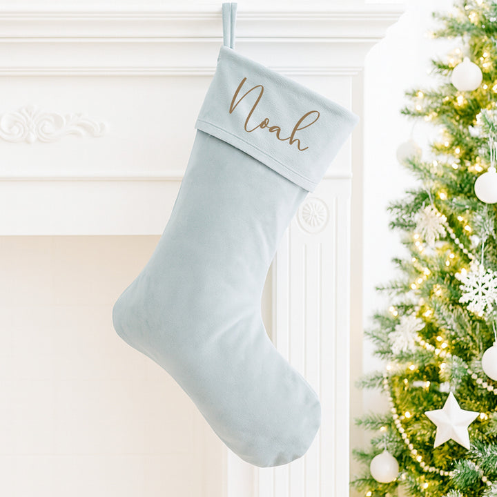 Personalised Simple Gold Name Christmas Sack or Stocking