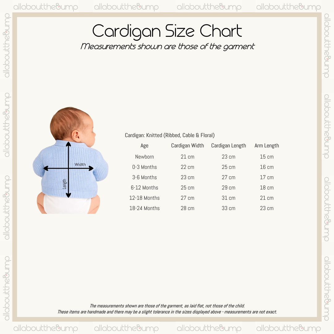 Personalised Beige Blanket and Cardigan Embroidered Baby Hamper