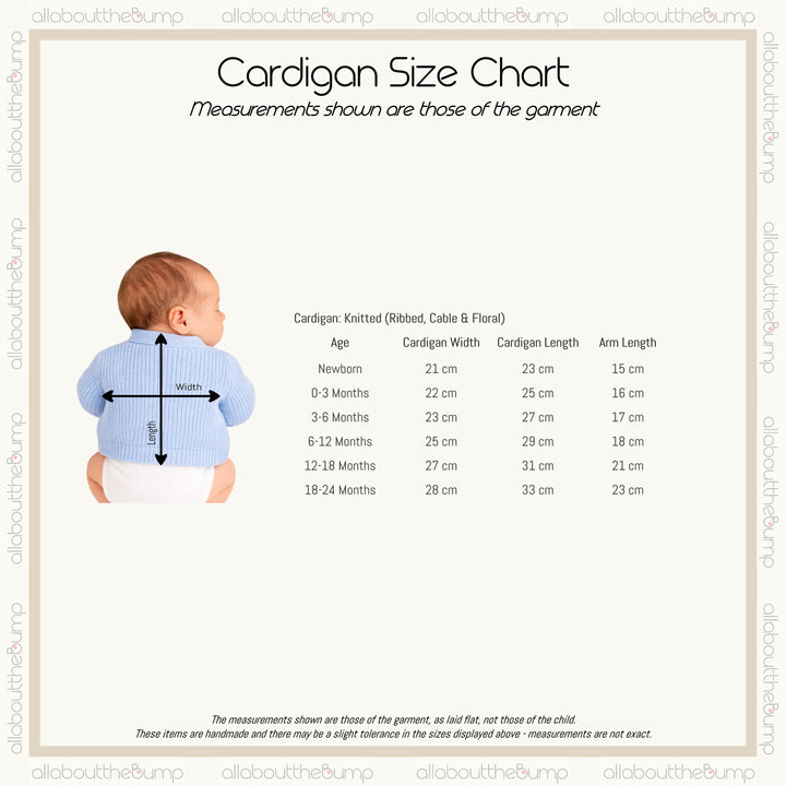 Personalised Beige Blanket and Cardigan Embroidered Baby Hamper