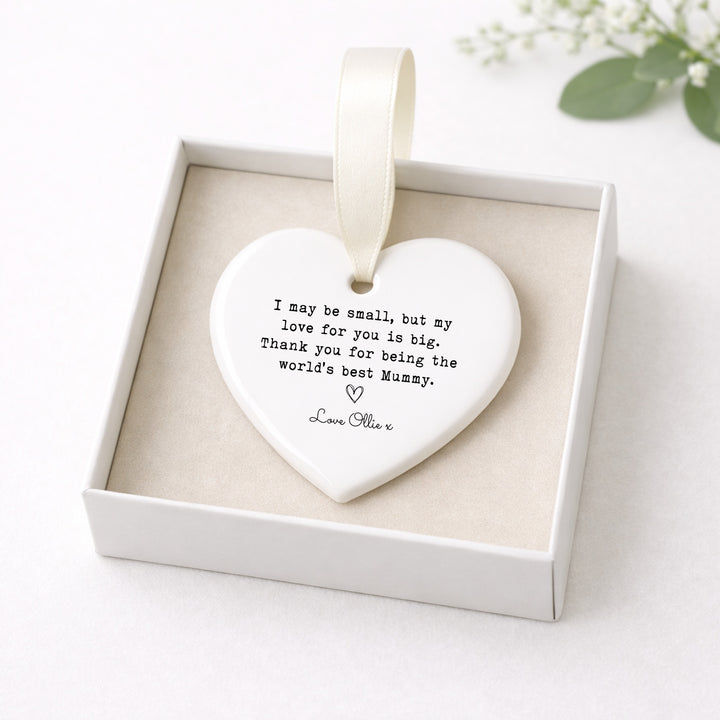 Personalised World's Best Mummy Ceramic Ornament