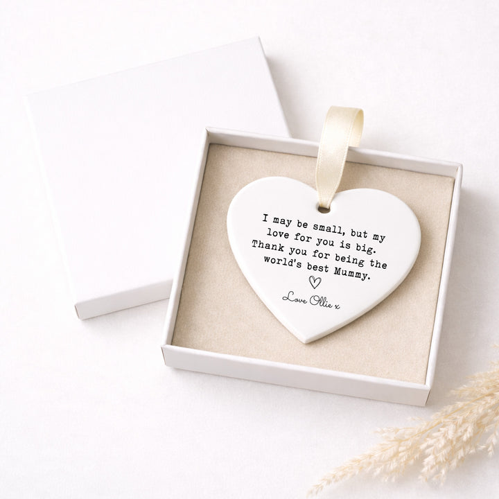 Personalised World's Best Mummy Ceramic Ornament