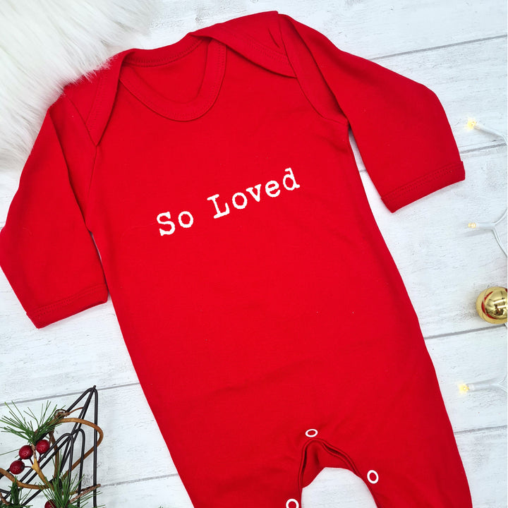 So Loved Red Babygrow