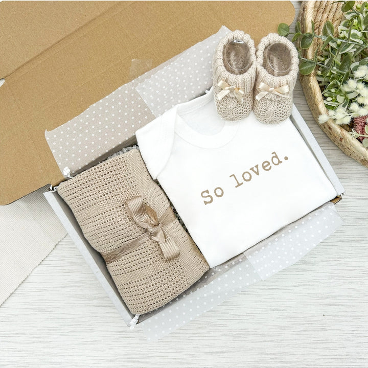 Personalised Unisex Beige Clothing Hamper Set