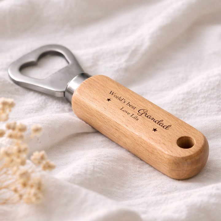 Personalised Stars Worlds Best Daddy Engraved Bottle Opener