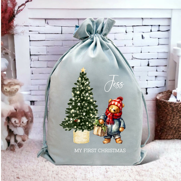 Personalised Classic Winnie the Pooh Stocking or Santa Sack