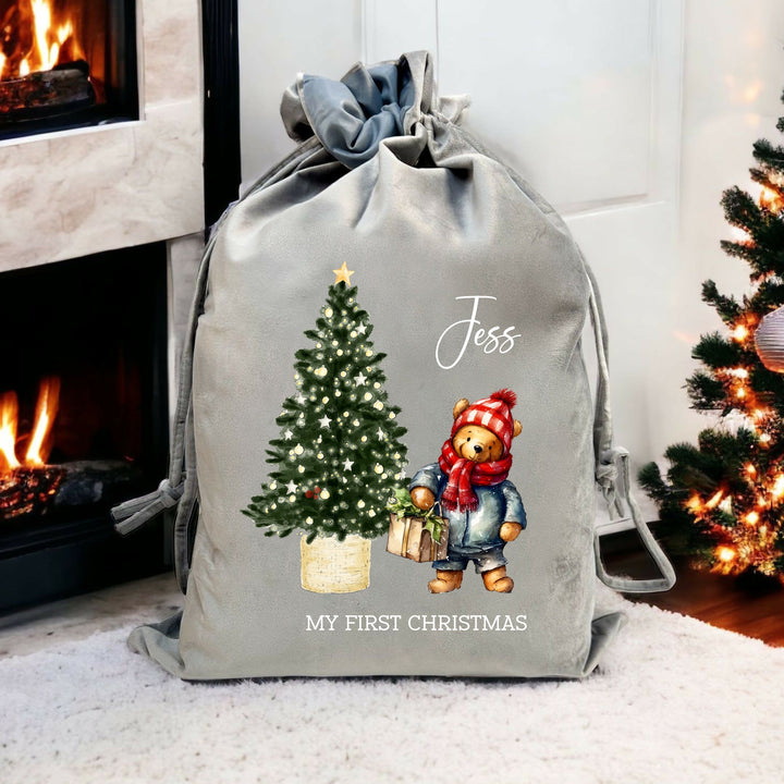 Personalised Classic Winnie the Pooh Stocking or Santa Sack