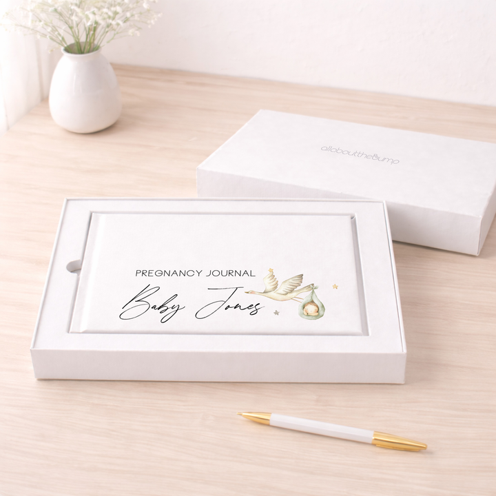 Personalised Stork Pregnancy Journal