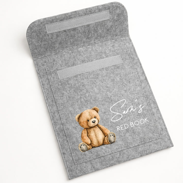 Personalised Teddy Bear Red Book Cover