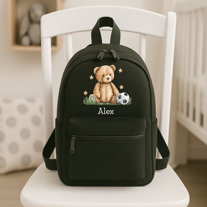 Personalised Teddy Football Backpack