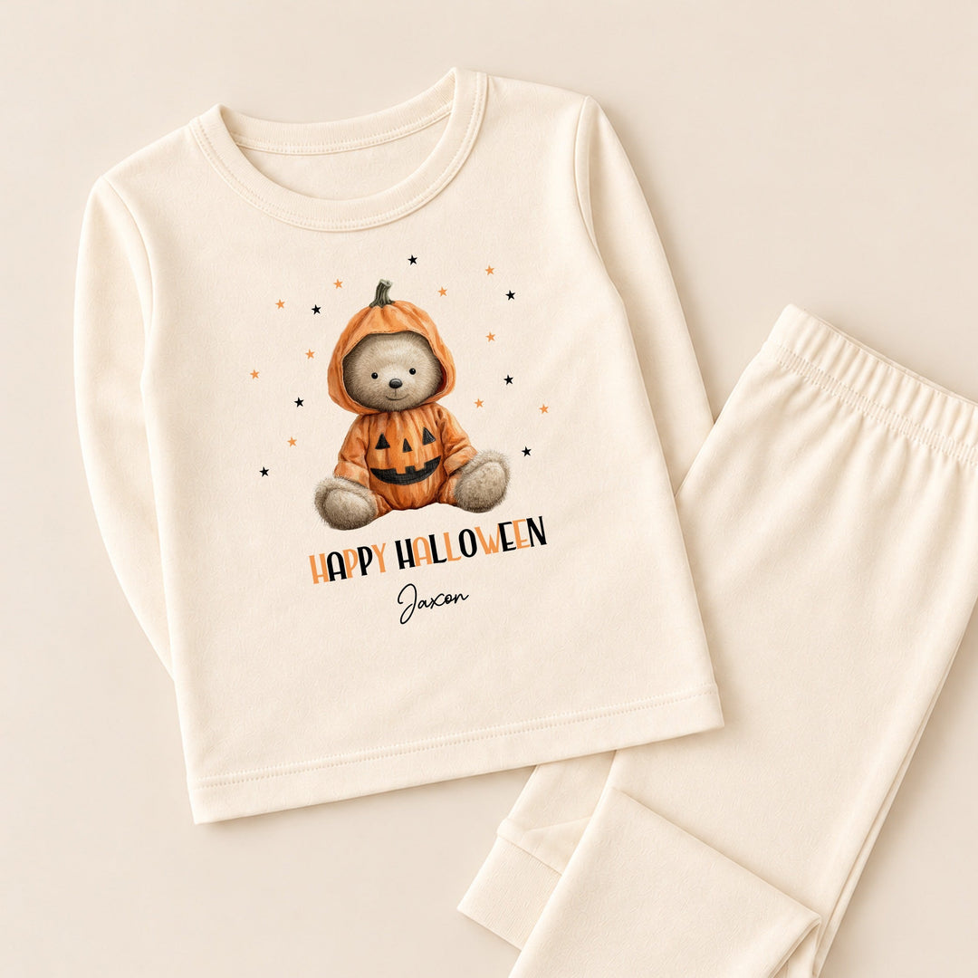 Personalised Halloween Teddy Pyjamas