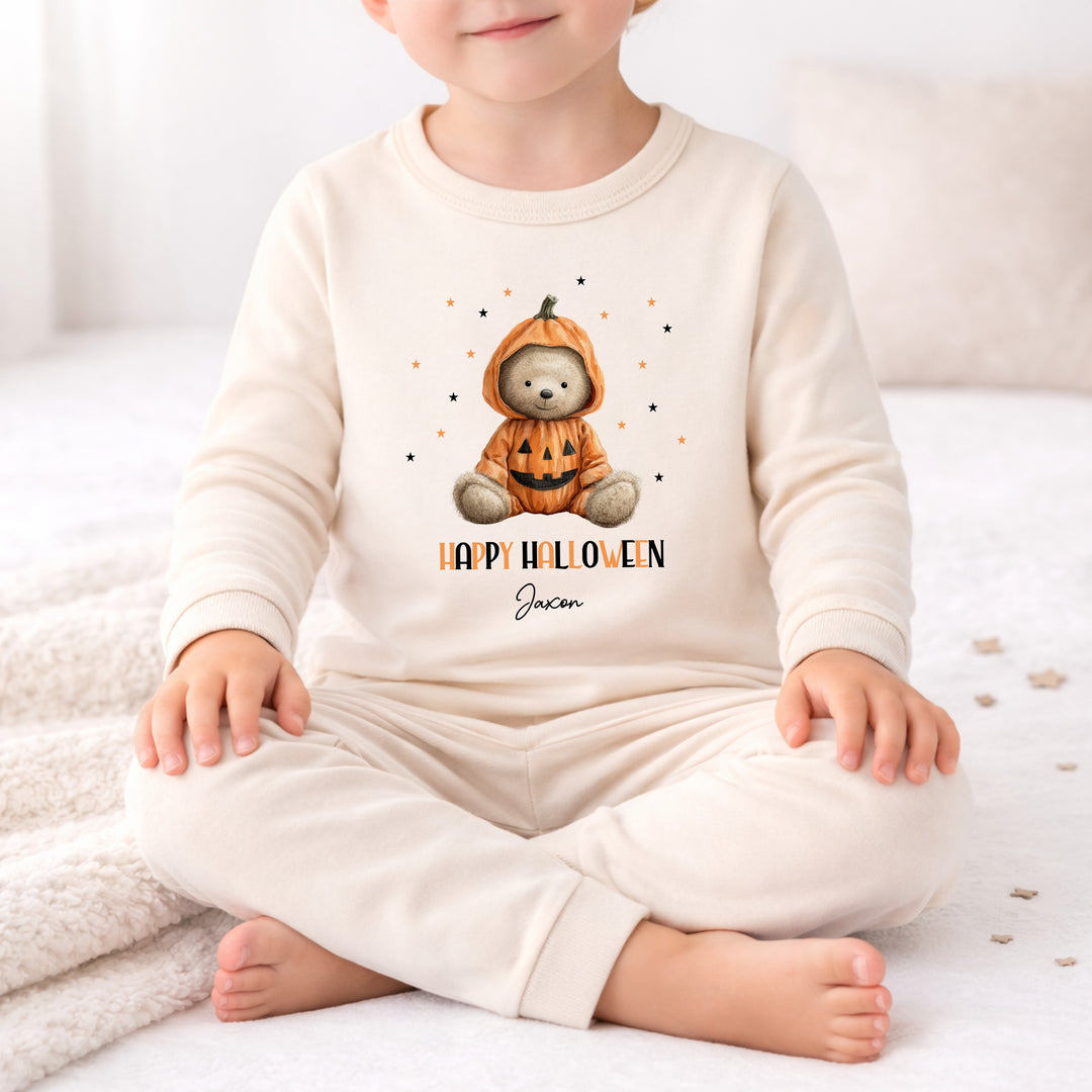 Personalised Halloween Teddy Pyjamas