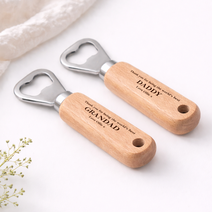 Personalised Thank You For Being The Worlds Best Daddy Engraved Bottle Opener