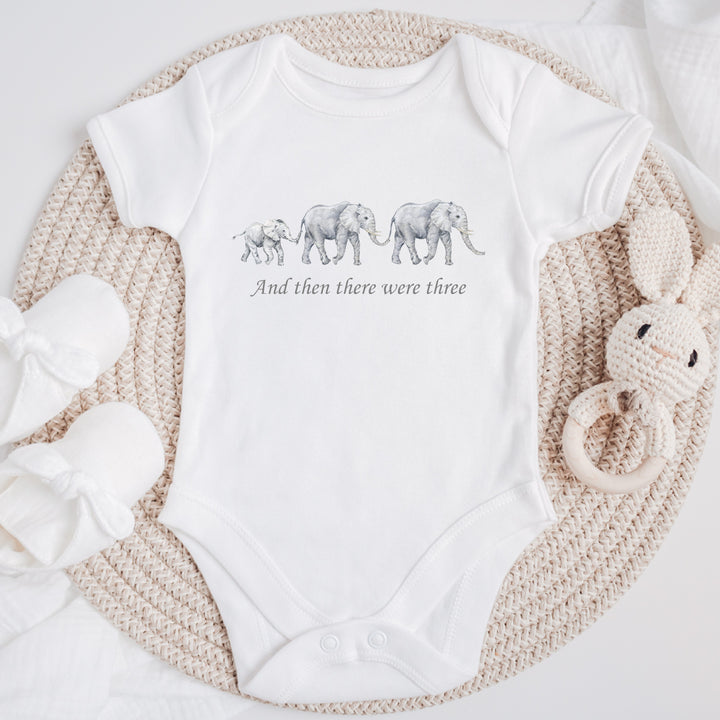 And Then There Were 3/4/5/6... Elephant Family Baby Announcement Vest