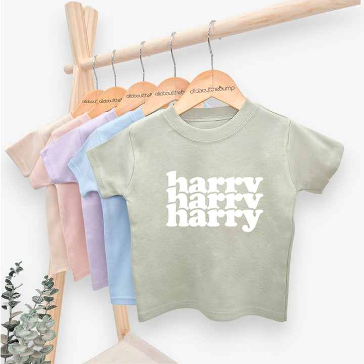 Personalised Triple Name Children's T-shirts