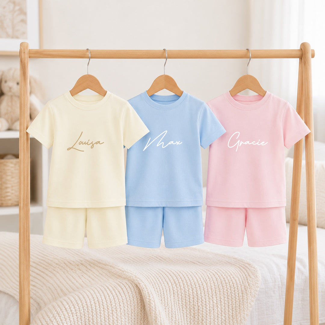 Personalised Script Name Toddler Short Set