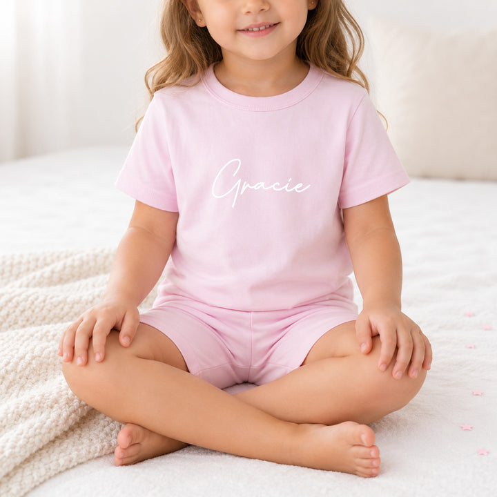 Personalised Script Name Toddler Short Set