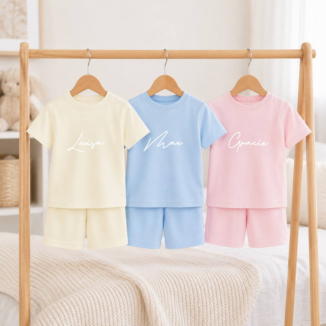 Personalised Script Name Toddler Short Set